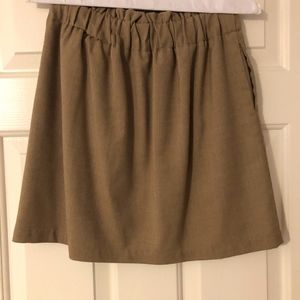 Sparkle & Fade Khaki Skirt, Size M
